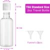 30 Pcs 2 oz Clear Plastic Empty Bottles with Flip Cap for Travel Size Liquids