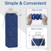 Collapsible Water Bottles, 2 Pack Leakproof BPA-Free Silicone Foldable Portable Water…