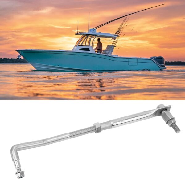 Outboard Motor Steering Link 265?315mm Adjustable Stainless Steel Universal Boat…