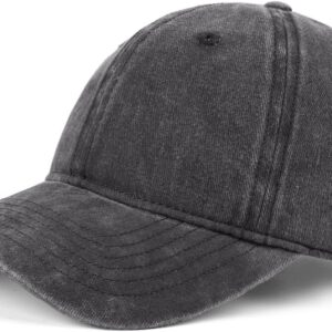 Zylioo Small Size Washed Baseball Cap,Petite Denim Sports Cap,Adjustable Little Fade…