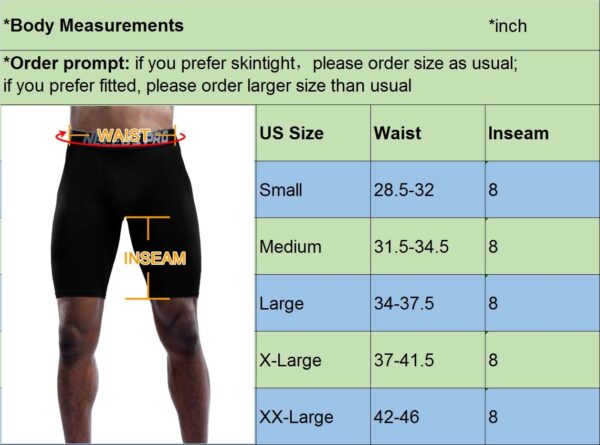 NELEUS Men’s 3 Pack Performance Compression Shorts