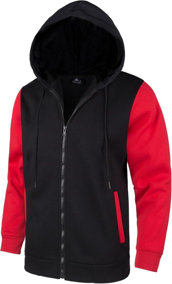 JACKETOWN Hoodie for Men Full Zip Up Sweatshirts Hoodies Lightweight Fashion Jacket…