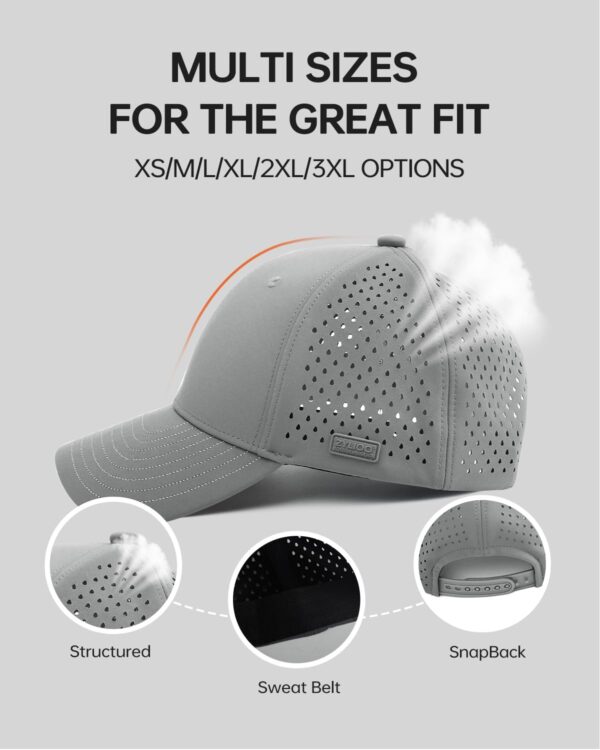 Zylioo Oversize XXL Quick Dry Baseball Cap,XL Cooling Mesh Sports Cap,L M S…