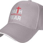 Christian Faith Over Fear Baseball Cap Mans Women Dad Hat Adjustable Golf Hat