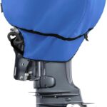 Waterproof Outboard Motor Cover 600D Fade Resistant Boat Engine Hood Cowling Cover...