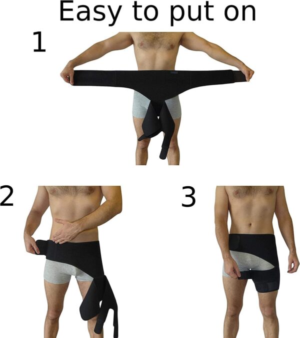 Hip Brace for Sciatica Pain Relief – Compression Support Wrap for Thigh Injury, Pulled…
