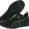 PUMA Men’s Twitch Runner Trail Sneaker, Black-Lime Squeeze