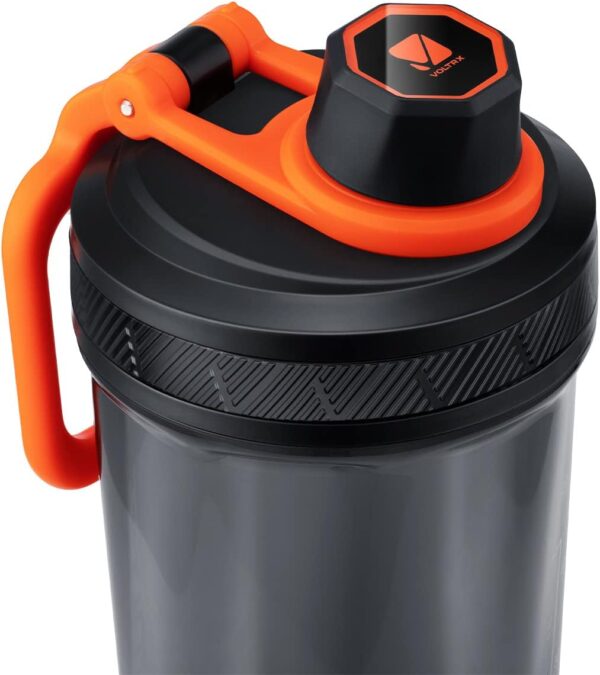 VOLTRX Electric Protein Shaker Bottle – USB Rechargeable Mixer Cup for Shakes and Meal…
