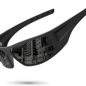 Polarized Sports Sunglasses for Men Women Unbreakable Frame Cycling Fishing Wrap…