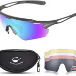 Cycling Glasses, TR90 Unbreakable Frame Polarized Anti-UV400 Sports Sunglasses