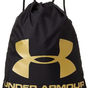 Under Armour Unisex-Adult Ozsee Sackpack , Black (010)/Metallic Gold , One…