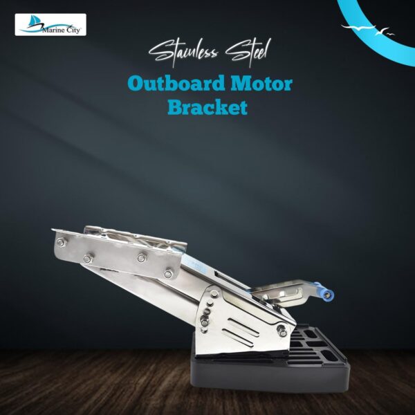 MARINE CITY 304 Stainless Steel Fine Polished Outboard Motor Bracket Up to Easy Use…