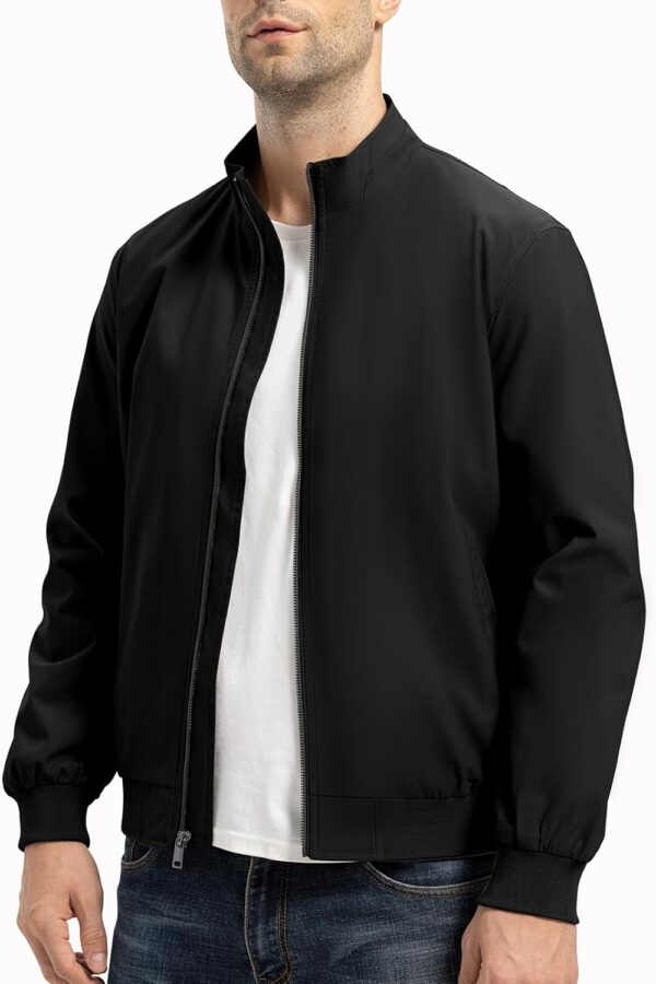Rdruko Men’s Lightweight Jackets Casual Windbreaker Light Fall Spring Golf Stylish…