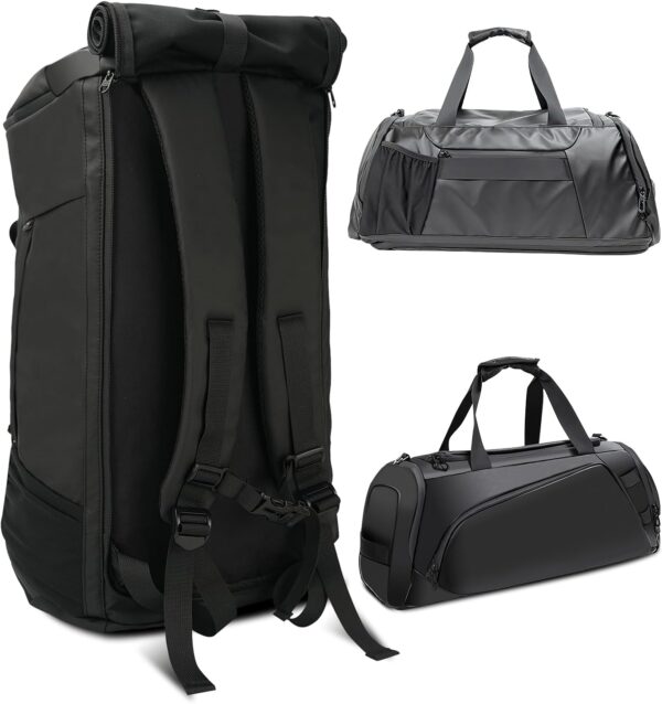 40L Travel Duffle Bag, 4-in-1 Large Gym Bag with Shoe & Wet Clothes and…