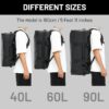 MIER Water Resistant Backpack Duffle Heavy Duty Convertible Duffle Bag with…