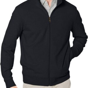 Amazon Essentials Men’s Zip Up Sweatshirt, Lightweight French Terry, Mock Neck