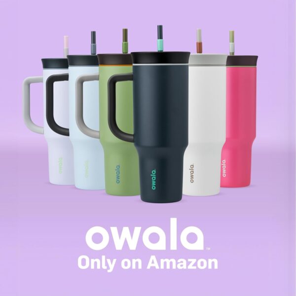 Owala Stainless Steel Triple Layer Insulated Travel Tumbler with Spill Resistant Lid,…