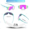 Kids Sunglasses,Youth Baseball Glasses for Boys Girls Age 6-14,Sports UV Protection…