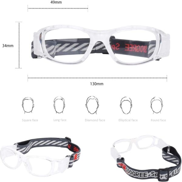 ”N/A” Kids Sports Glasses Basketball Football Safe Training Goggles Anti Fog 7-12