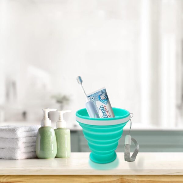 Collapsible Water Bottles 500 ml with silicone collapsible cup 200 ml.Travel Water…