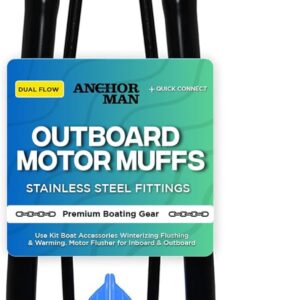 Anchor Man Outboard Motor Muffs for Boat Motor, Dual Feed Style Boat Motor Muffs,…