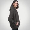 Unisex Basic Loose Hoodie Sweatshirt Long Sleeve Pocket Drop Shoulder Pullovers