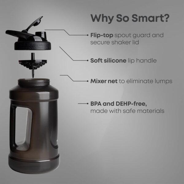 Smartshake Ultimate Jug 2100ml / 72 oz | Leak Proof Screw on lid – BPA Free, Sports…