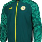 PUMA Senegal Pre-Match Track Jacket 22 (US, Alpha, Small, Regular, Regular, Green)