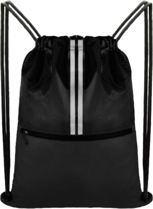 Drawstring Backpack Sports Bag Gym Sackpack Draw String Back Bag for Men…