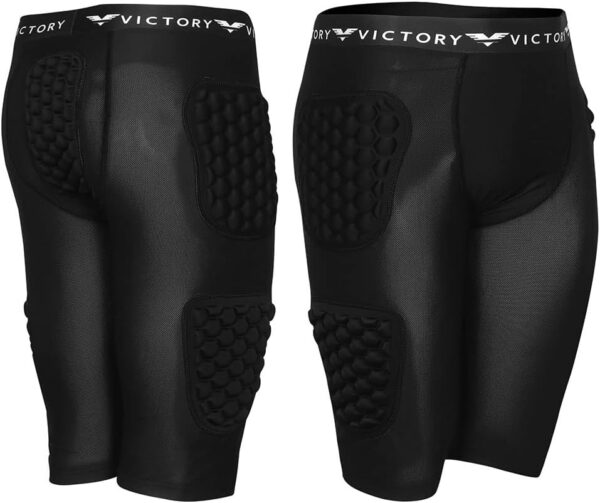 Protective Padded Compression Shorts for Snowboard, Skate, Ski, Football, Basketball -…