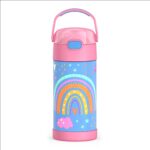 THERMOS FUNTAINER Water Bottle with Straw - 12 Ounce - Kids Stainless Steel Vacuum...