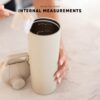 Simple Modern Stainless Steel Shaker Bottle with Ball 24oz | Metal Insulated Cup for…