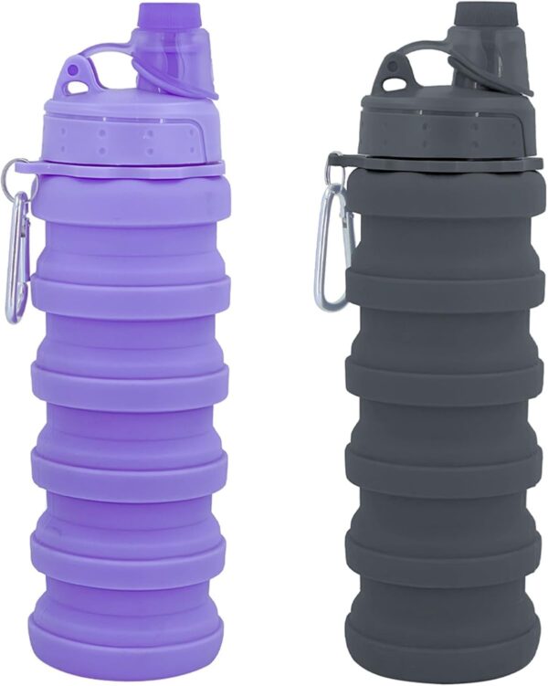 Collapsible Water Bottles Travel water bottle Sports Portable Sport Water Bottle…
