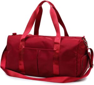 KARRESLY Sports Gym Bag for Women Travel Duffel Bag with Wet Pocket and…