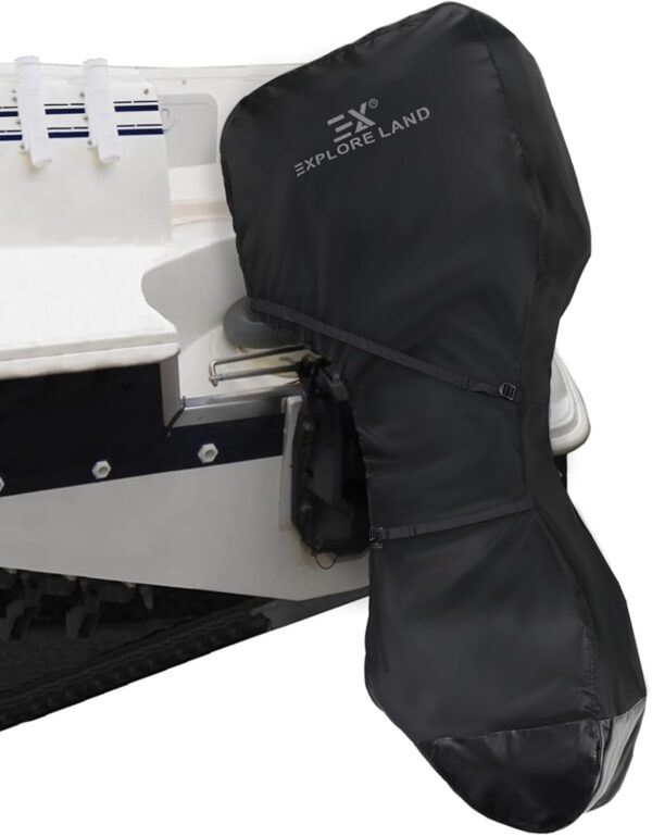 Explore Land Fade Resistant Full Outboard Motor Cover – Waterproof Upgraded Strong…