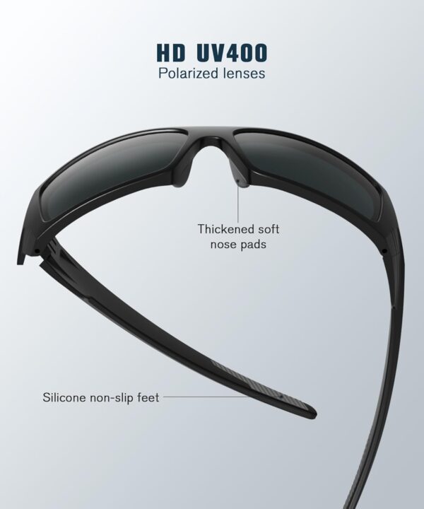 Sports Sunglasses-Men Polarized Mens-Sunglasses: Wrap Around Sun Glasses for Cycling…