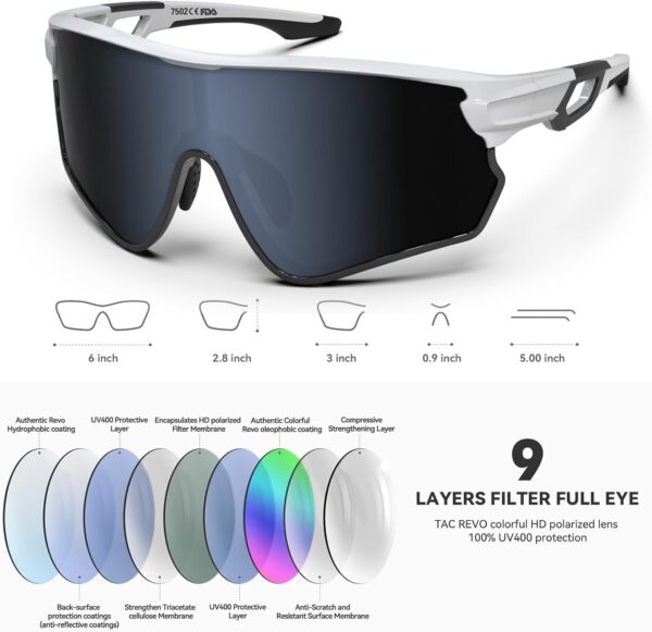 BEACOOL Sport Round Sunglasses