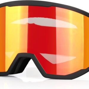 EXP VISION Ski/Snowboard Goggles for Men Women, OTG Snow Goggles Anti Fog UV Protection