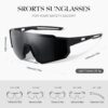 Polarized Sport Sunglasses for Men and Women, Lightweight TR90 Sun Glasses with UV…