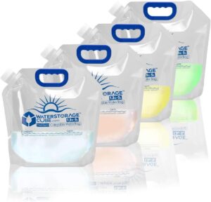 WaterStorageCube Premium Collapsible Water Container Bag, BPA Free Food Grade Clear…