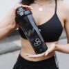 Electric Shaker Bottle 20oz: Automatic Clump-free Nutrition Powder Vortex Blender Cup…
