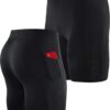 NELEUS Men’s 3 Pack Running Compression Shorts with Pockets