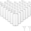 30 Pcs 2 oz Clear Plastic Empty Bottles with Flip Cap for Travel Size Liquids