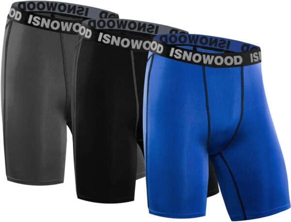 isnowood Compression Shorts for Men Spandex Running Workout Athletic Underwear