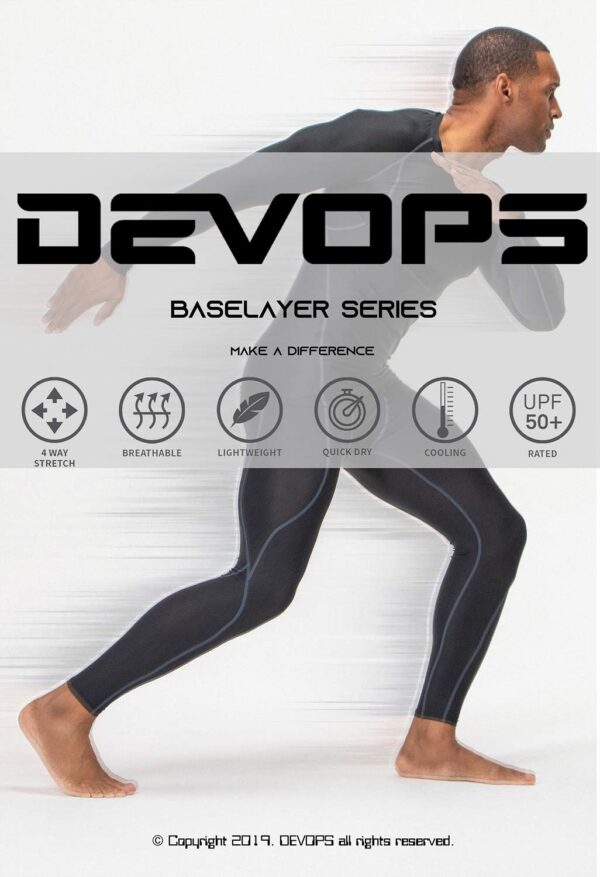 DEVOPS 3 or 5 Pack Compression Shorts Men Spandex Sport Shorts Athletic Workout…