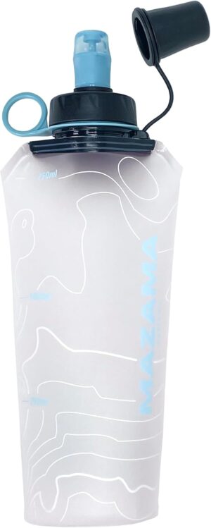 Mazama Aqua Bend Collapsible Soft Sport Water Bottle/Flask/Canteen. Ultralight and…