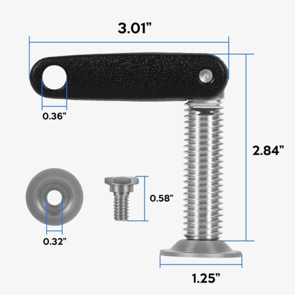 433675 Outboard Motor Transom Clamp Screw & Handle Assembly Fit for Johnson Evinrude…