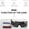 OMEKOL Two Sizes For Adults and Youth Sunglasses Sports Baseball Cycling Glasses Men…