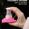 Folding Soft Flask Portable Collapsible Running Lightweight Water Bottle for Outdoor…