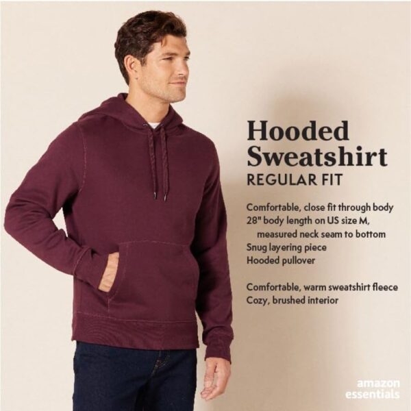 Amazon Essentials Men’s Sweatshirt Hoodie, Big & Tall Options Available